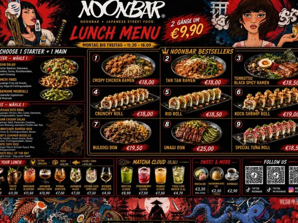 NOONBAR Lunch Menu